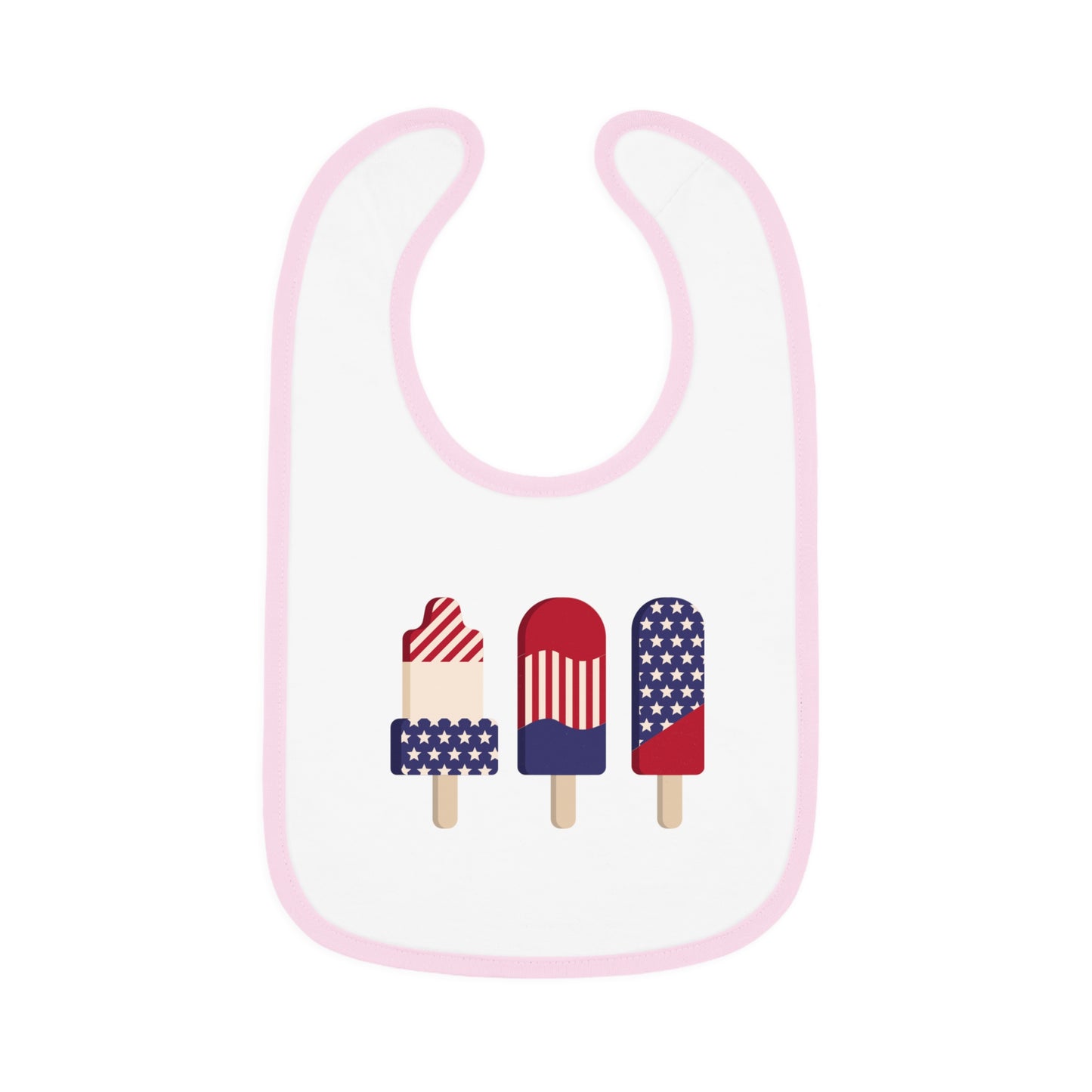 Baby Contrast Trim Jersey Bib