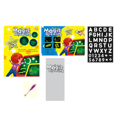 Educational Toy Drawing Pad 3D Magic 8 Light Effects Puzzle Board Sketchpad For 3+