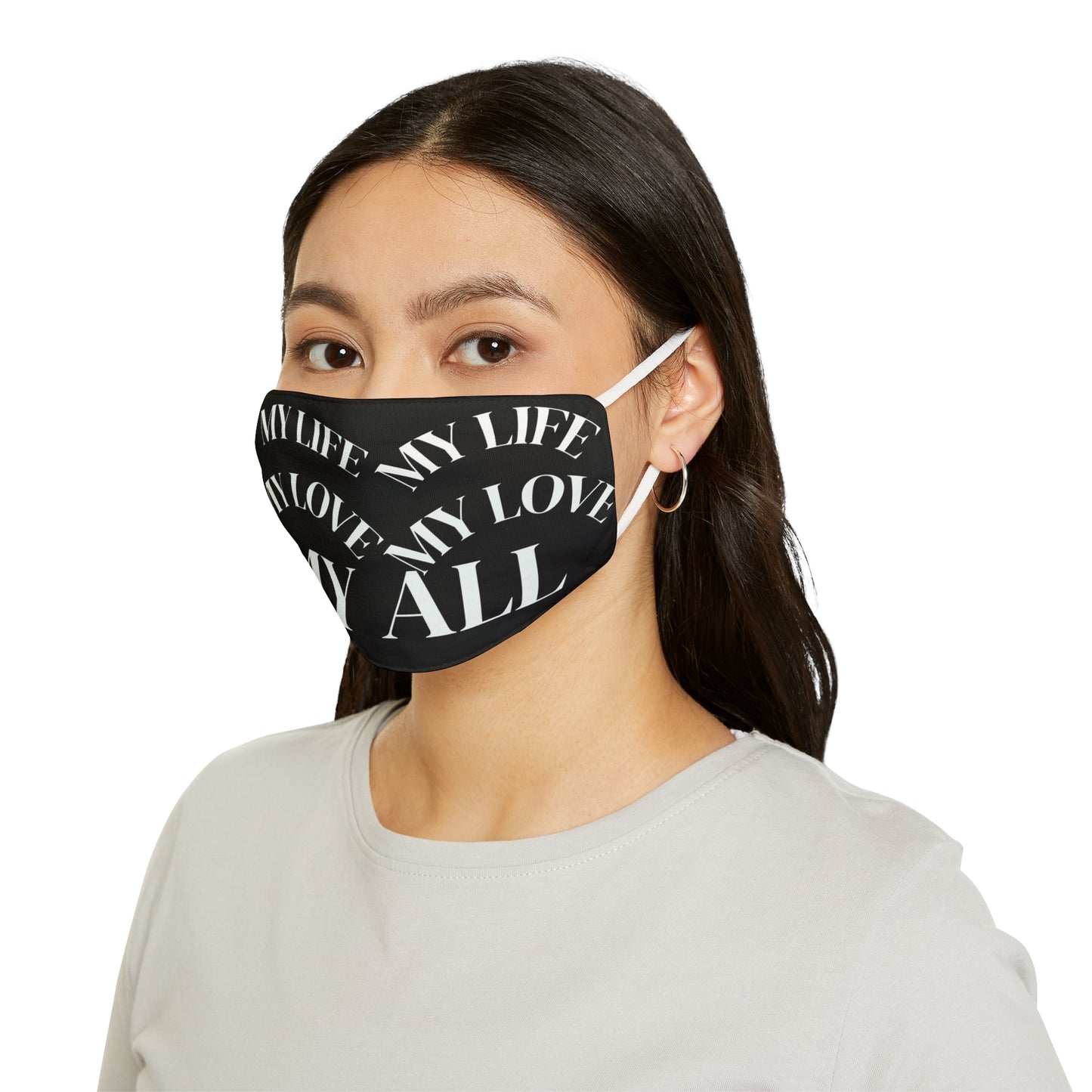 Love-Themed Snug-Fit Face Mask