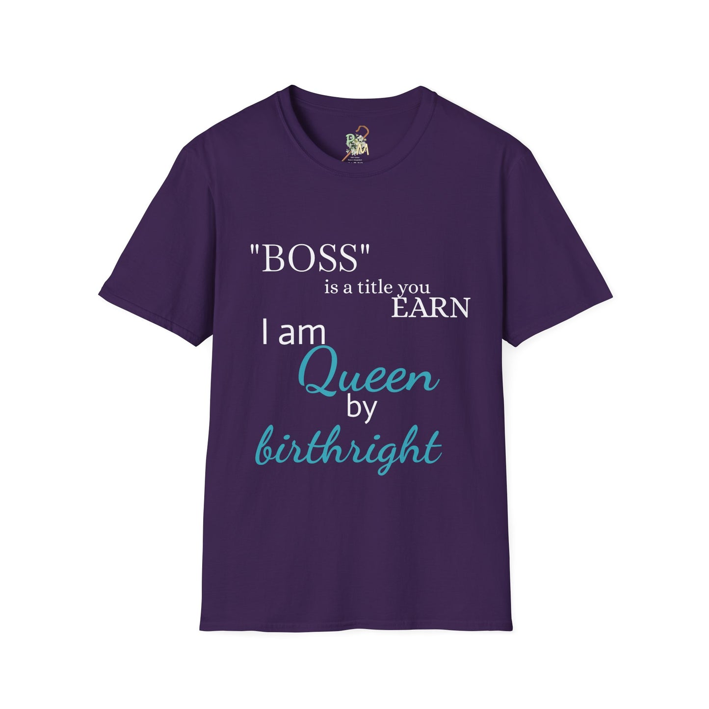 Queen by Birthright Unisex Softstyle T-Shirt - Empowerment & Inspiration