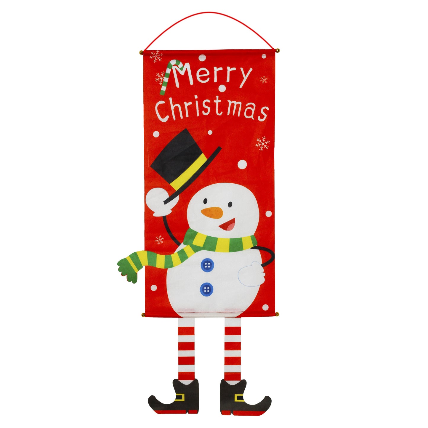 Christmas decorations Christmas couplets curtains Christmas banners pull flags Christmas curtains hanging flags window pendants