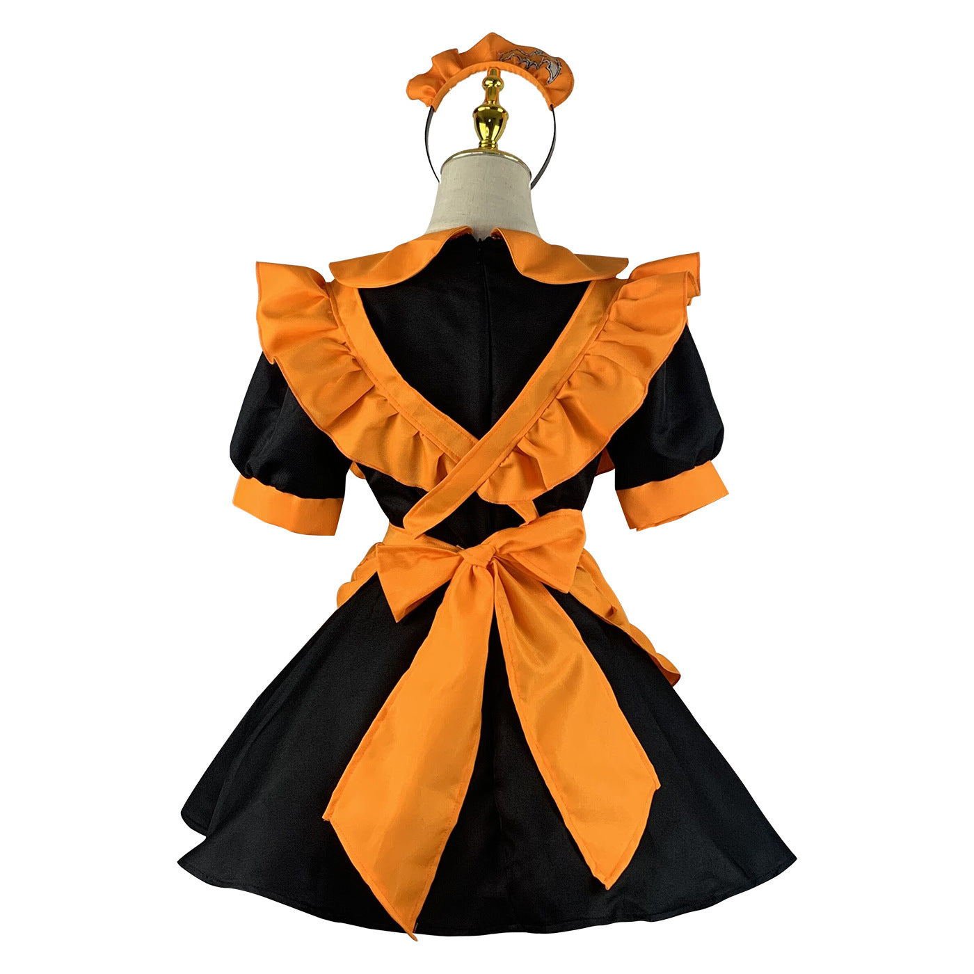 Halloween Embroidered Polyester Maid Outfit