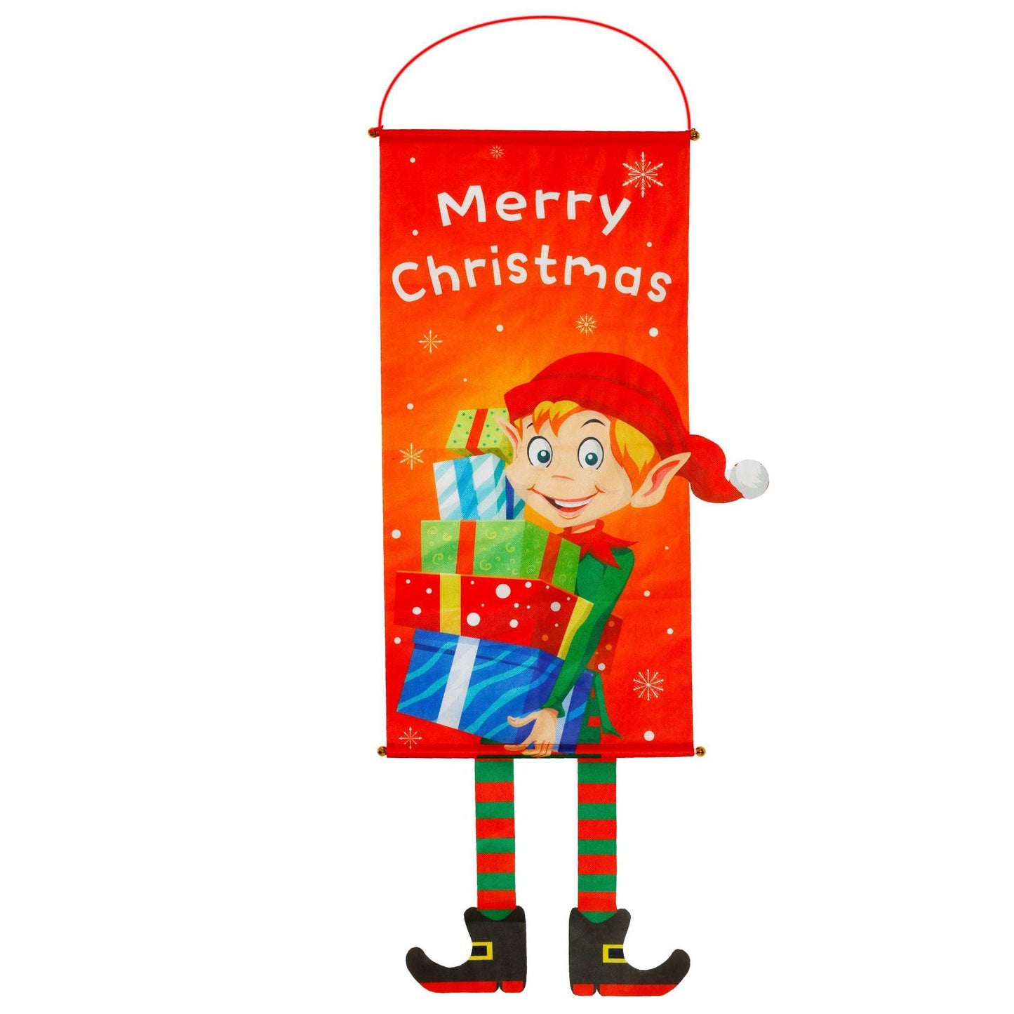 Christmas decorations Christmas couplets curtains Christmas banners pull flags Christmas curtains hanging flags window pendants