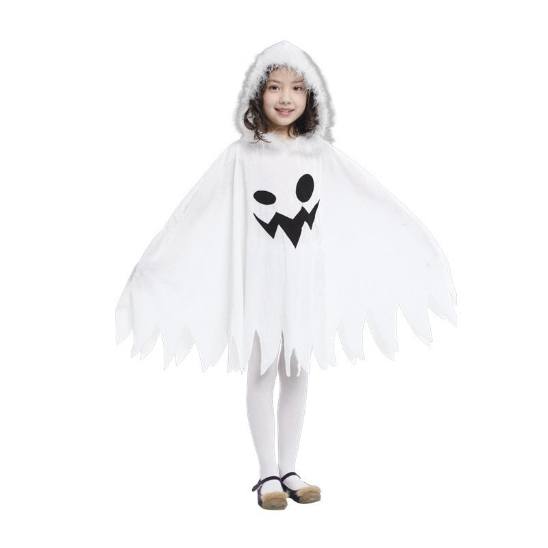 Halloween White Hooded Ghost Dress