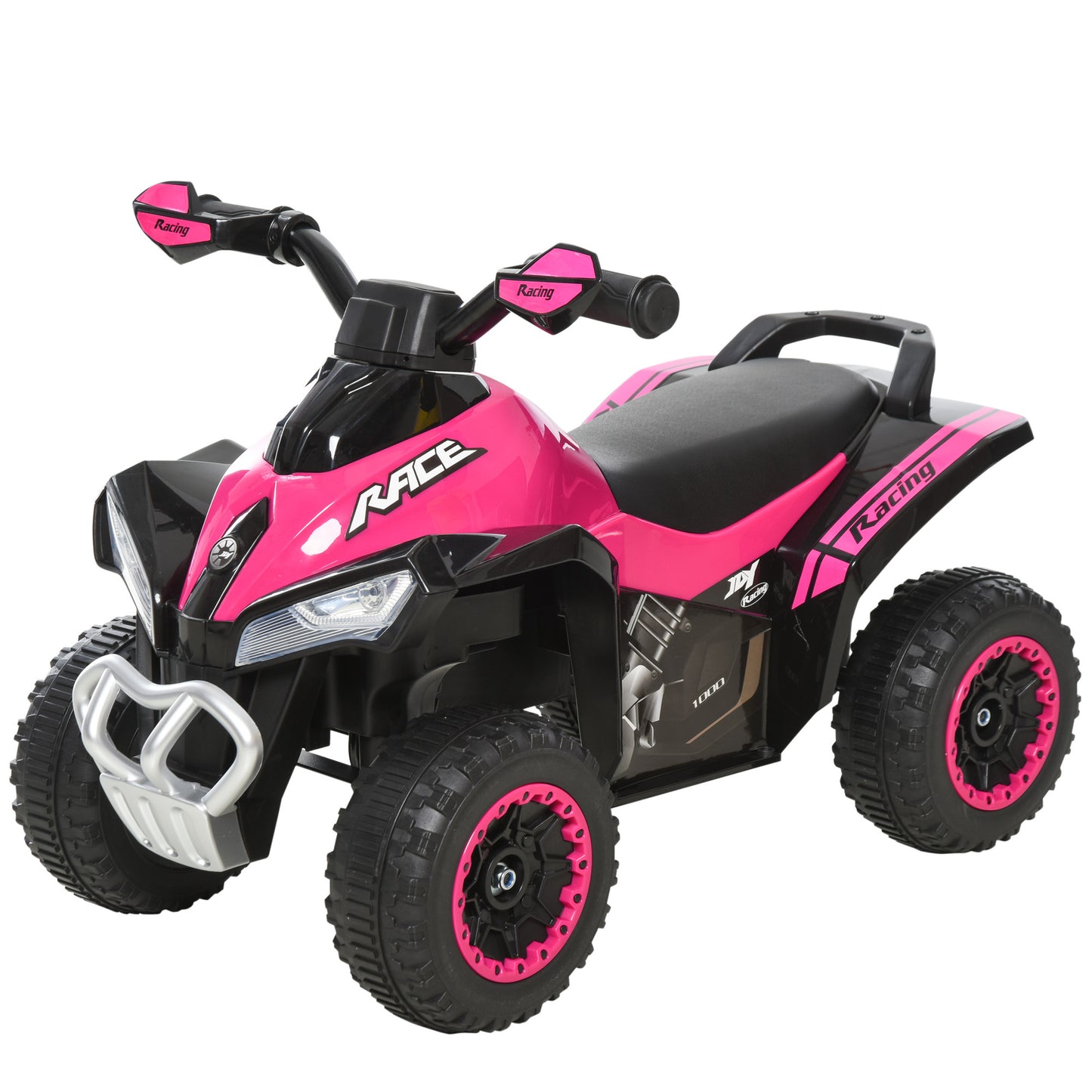 Toddler Push Car Foot-to-Floor 4 Wheels Music Light For Kids 18-36 Months