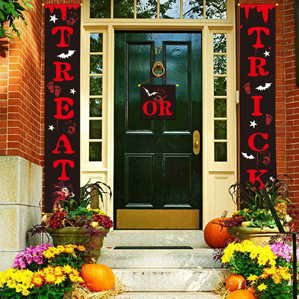 Halloween decoration outdoor banner halloween couplets