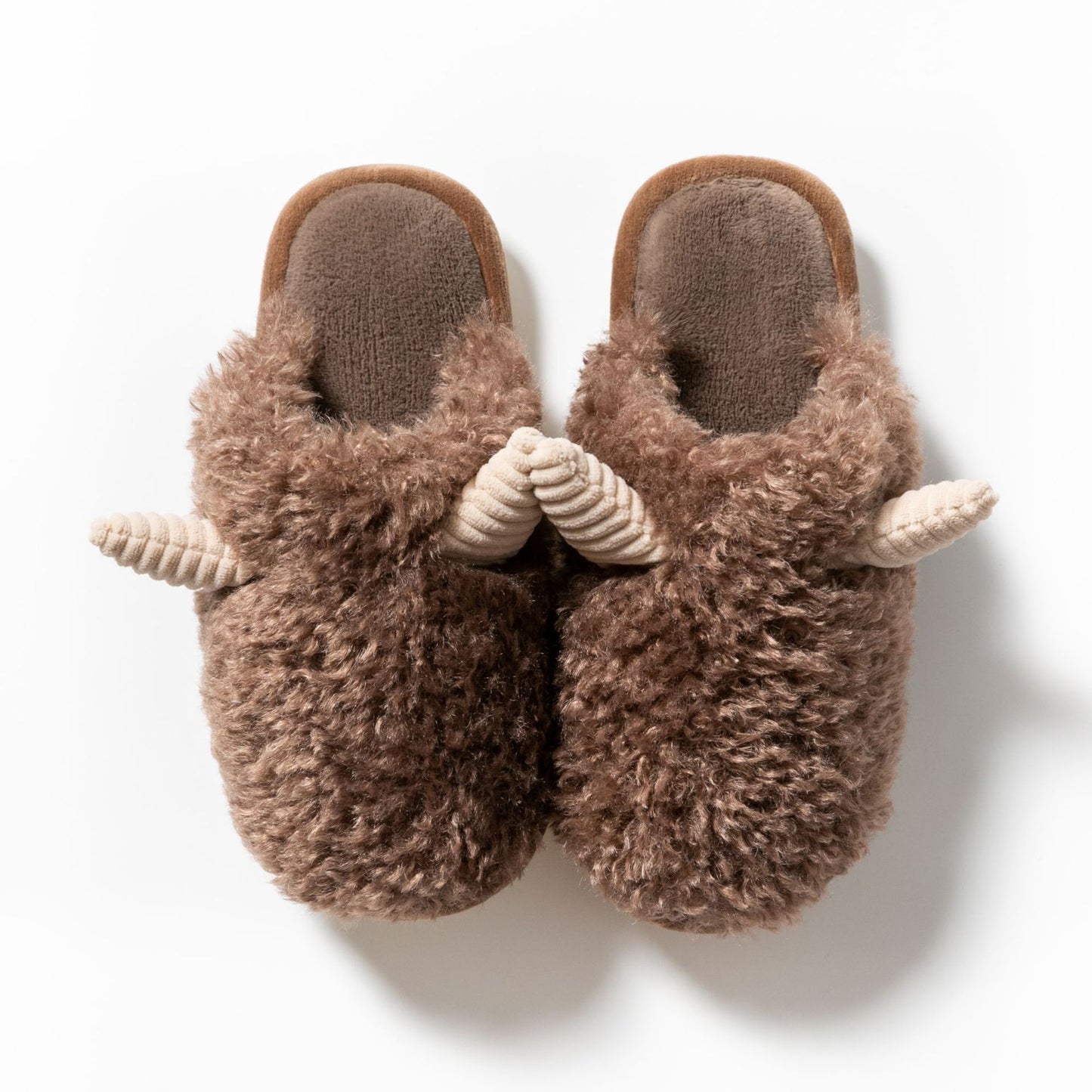 New Winter Horns and Wool Cotton Slippers