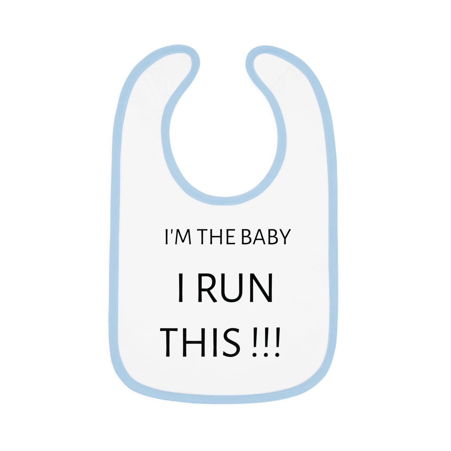 Baby Contrast Trim Jersey Bib