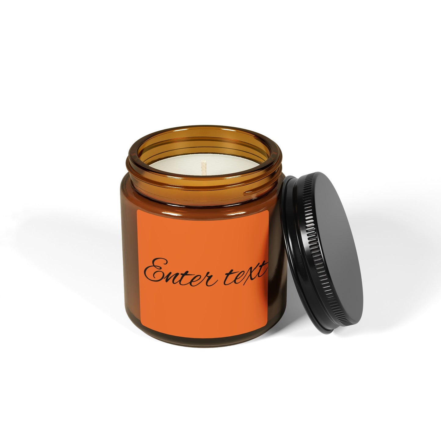 Scented Soy Candle (Multi-Size, Amber Jar)