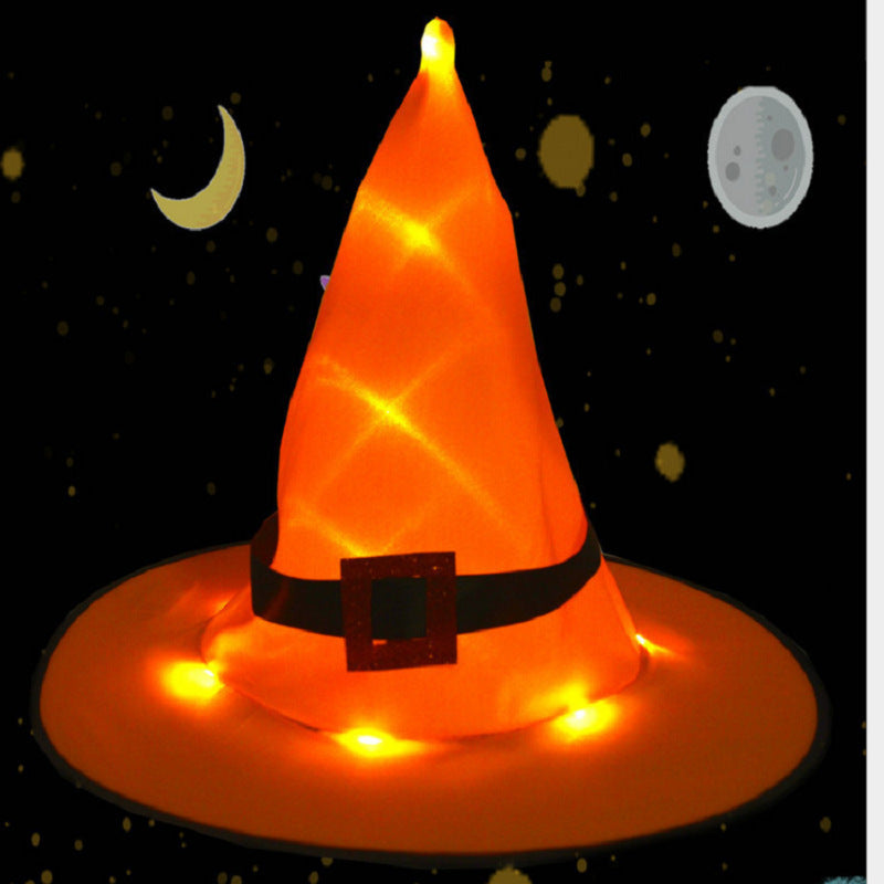 Halloween glowing witch hat