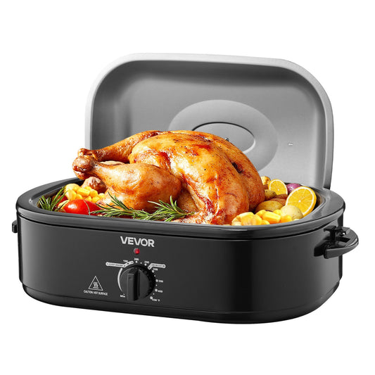Electric Roaster Oven 18QT Electric Turkey Roaster With Self-Basting Lid
