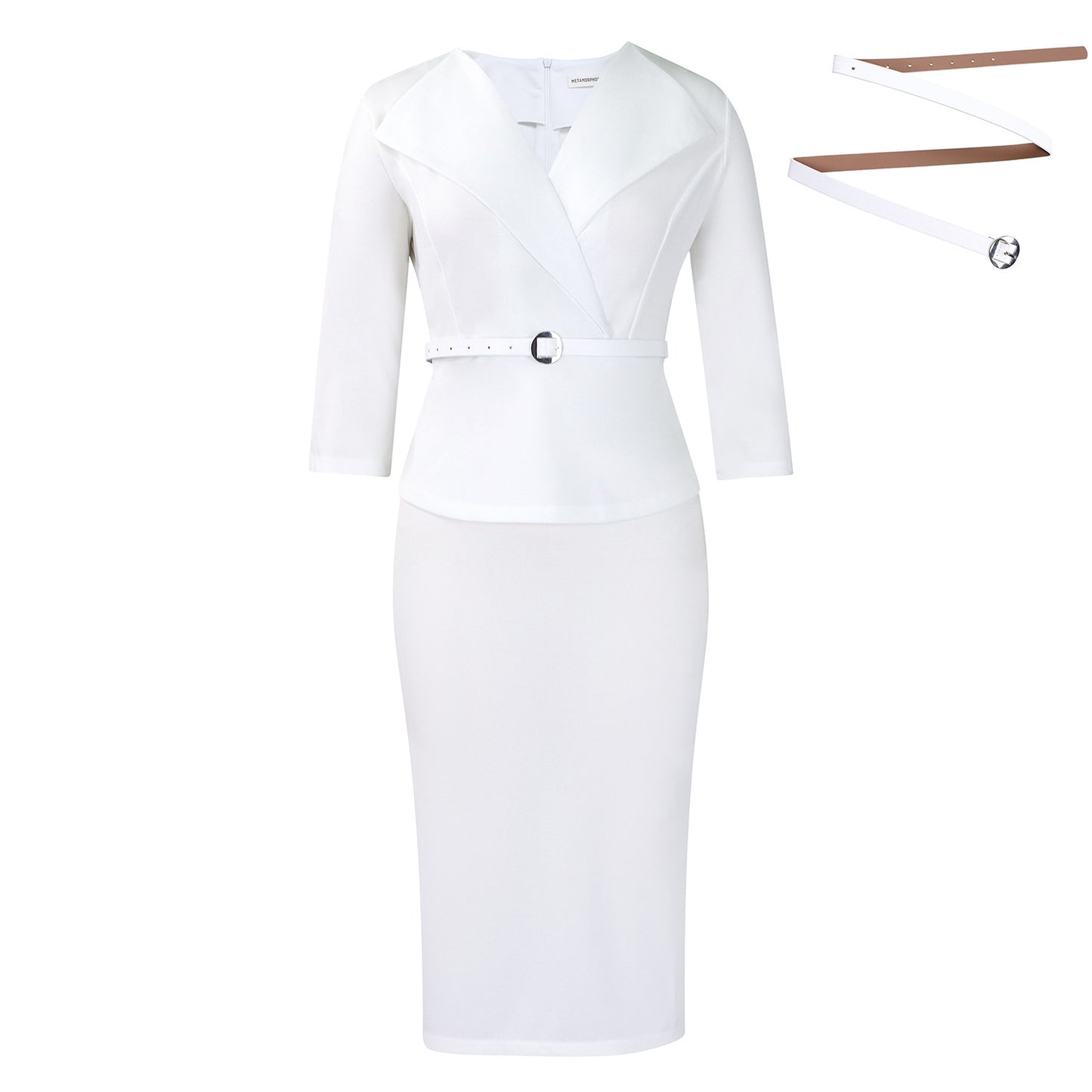 Fashion Large Lapel Waist-tight OL Dress