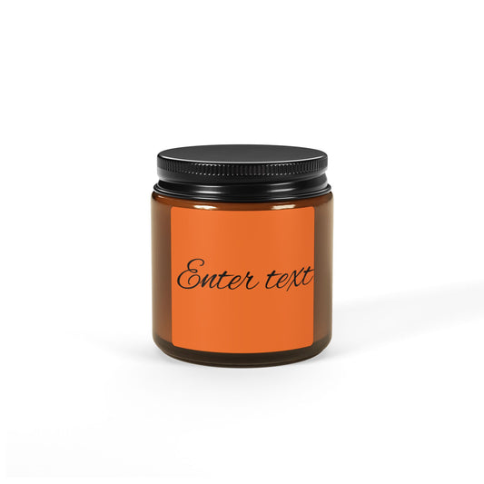 Scented Soy Candle (Multi-Size, Amber Jar)