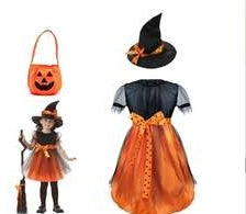 Halloween child witch costume