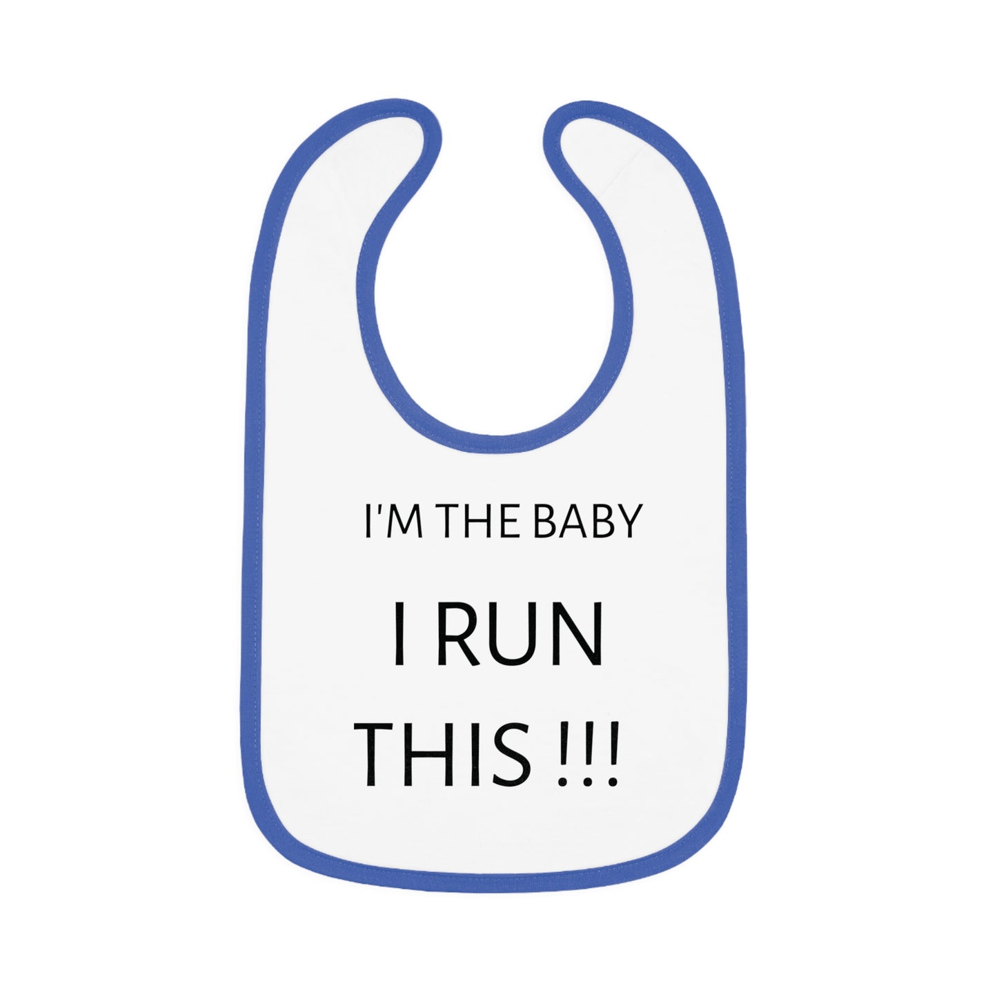 Baby Contrast Trim Jersey Bib