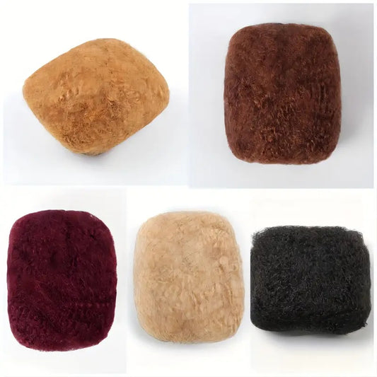 Non-toxic Wig With Curly Hair, Human Hair, Suitable For Braids, Twists And Braids Of Men And Women, And Can Be Bleached And Dyed After Extension