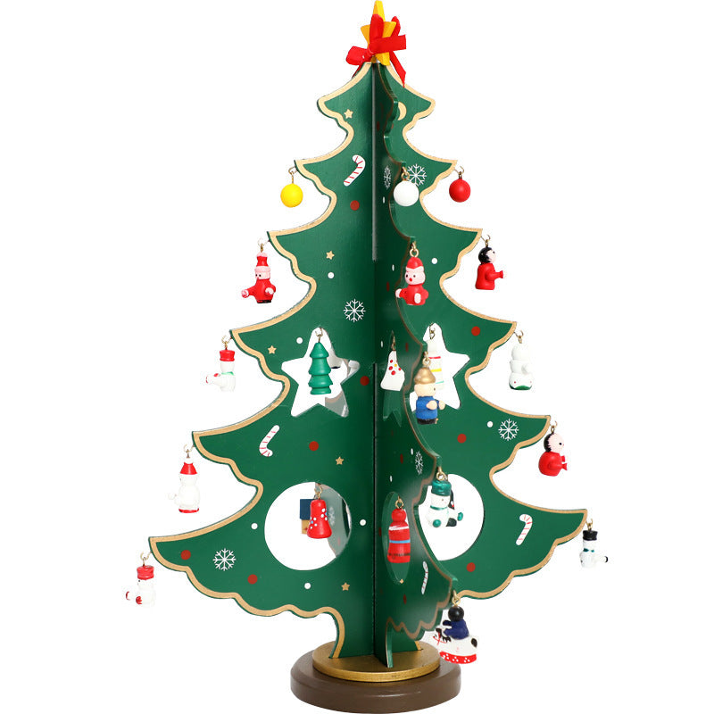 Christmas Decorations Creative Christmas Tree Desktop Decoration Decorations Wood Christmas Tree