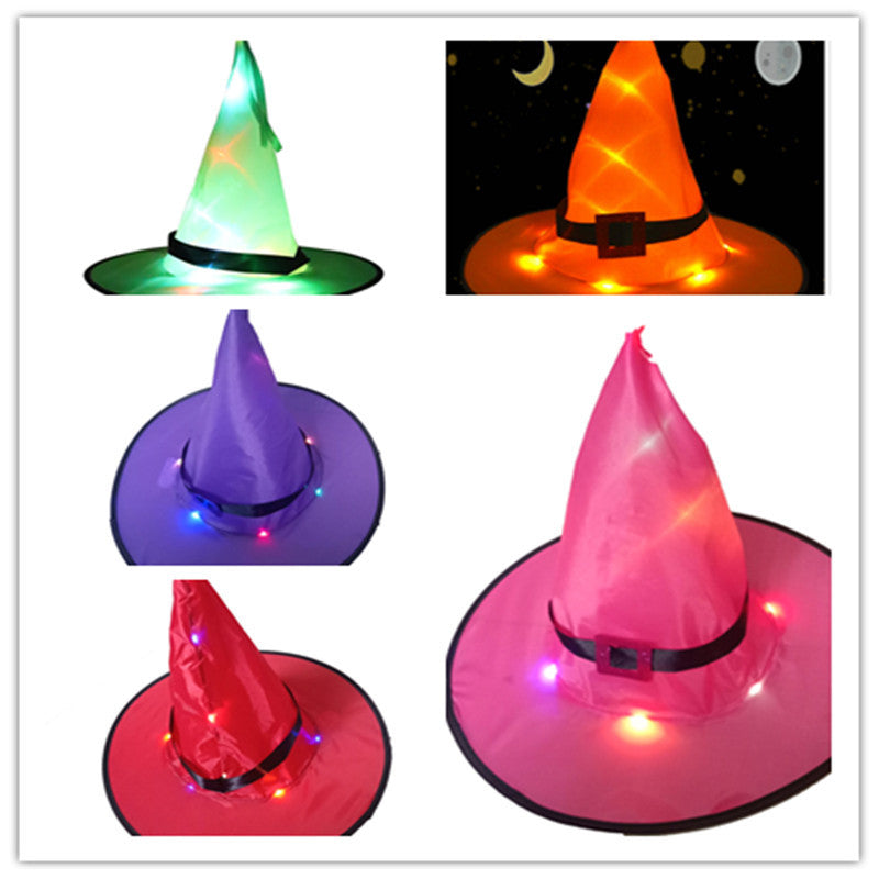 Halloween glowing witch hat